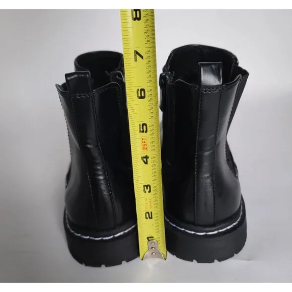 Torrid Black Faux Leather Chelsea Bootie (WW). Size 8WW - Picture 5 of 11